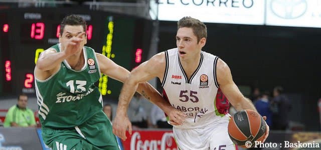 Euroleague Groupe D - Laboral Victoria - Valence - Fabien Causeur - Thomas Heurtel - Luke Harangondy
